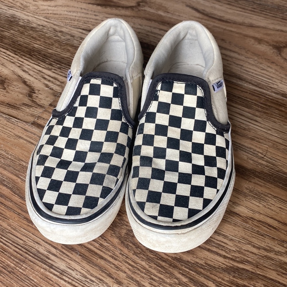 Vans Kids Checkerboard Slip-On